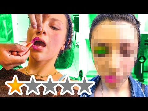 THE WORST REVIEWED MAKEUP ARTIST TAUGHT ME HOW TO DO MY MAKEUP 😱😨