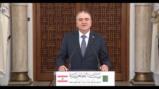 تصريح سفير جمهورية لبنان عقب استقباله من قبل رئيس الجمهورية إثر انتهاء مهامه بالجزائر