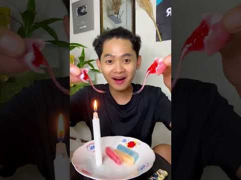 Part 2 makan permen lilin asli dari lilin lebah wax candy #youtubeshorts