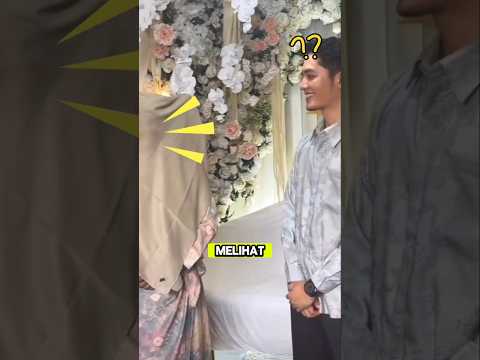 Ketika kedua pengantin ini di jodohkan oleh orang tuanya #pengantinviral #viralvideo
