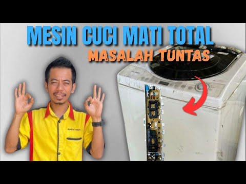 MESIN CUCI SHARP MATI TOTAL...MASALAH TUNTAS❗❗