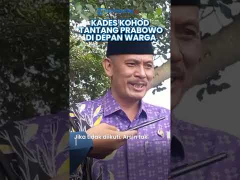 Kades Kohod, Arsin Tantang Presiden Prabowo di Hadapat Warga: Gak Ada yang Bisa Penjarain Gue!
