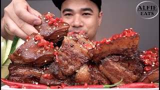 SPICY BRAISED PORK MUKBANG ASMR