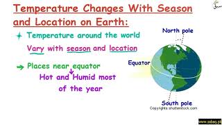 Temperature Changes With Season and Location on Earth