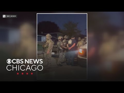 YouTube video thumbnail: Several Arrested in Early Morning ICE Raid in Elgin, Illinois