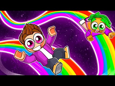 Rutsche 5,116,872 KMH auf einem REGENBOGEN in Roblox!