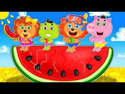 LeonCito | Una rebanada enorme de sandía | Dibujos animados | Video Para Niños