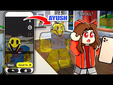 HORROR INVISIBLE PRANK On MY SISTER in Roblox Snapchat PART 2
