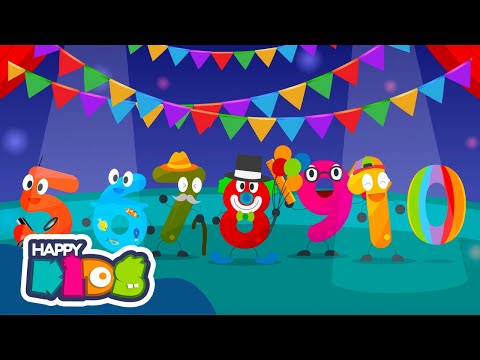 Los Números1️⃣2️⃣3️⃣🎶 | Cantando y Aprendiendo🎵|🥳 Happy Kids