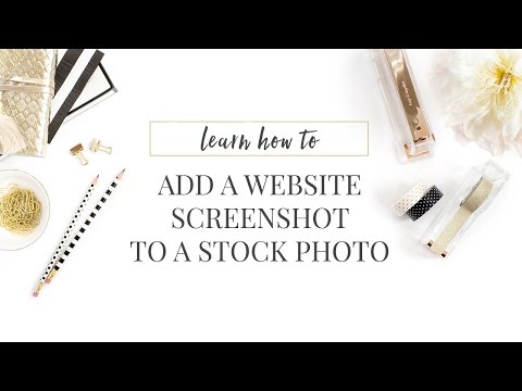 How to Add a Website Screenshot to a Stock Photo