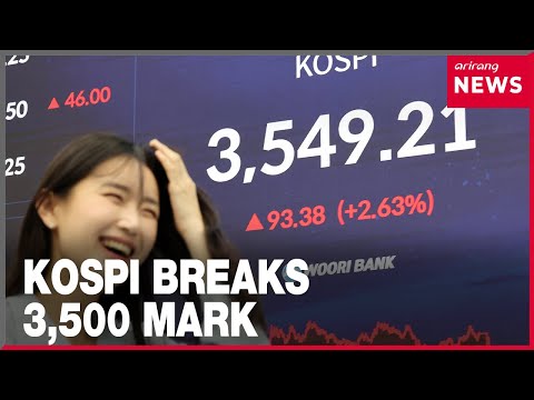 YouTube video thumbnail: Kospi Breaks Historic 3,500 Mark on AI Chip Stock Surge