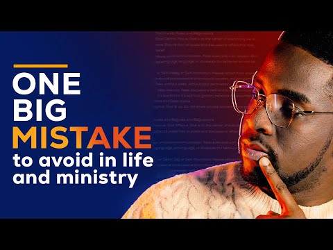 ONE BIG MISTAKE TO AVOID || MINISTER GUC || JESUS || MINISTRY  #ministerguc