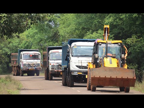 JCB 3dx Loading Mud in New TATA Signa 3530 Tipper | Tata 2518 Truck | Tata Tipper