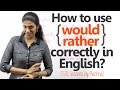 Understanding 'Would Rather' Usage