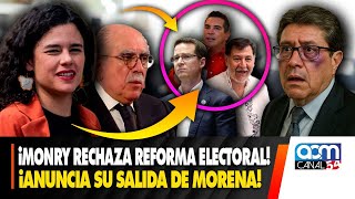 MORENA ESTÁ DIVIDIDA Y CON REFORMA ELECTORAL NO ES BUENA IDEA, ASEGURA UN MONRY CRECIDO!