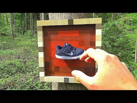 ITEM FRAME in REAL LIFE - Minecraft