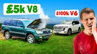 Toyota Land Cruiser: desafio £5k vs £100k