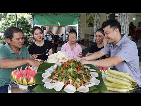 V457. Lần đầu làm Gỏi Rau Tiến Vua với tôm, lỗ tai heo và kết quả