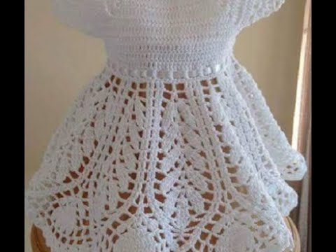 VESTIDO A CROCHET  O GANCHILLO PASO A PASO PARA BAUTIZO - 0 A 3 MESES