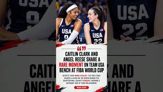 Caitlin Clark & Angel Reese Share a Rare Team USA Moment 👀🇺🇸 #angelreesenews #caitlinclark