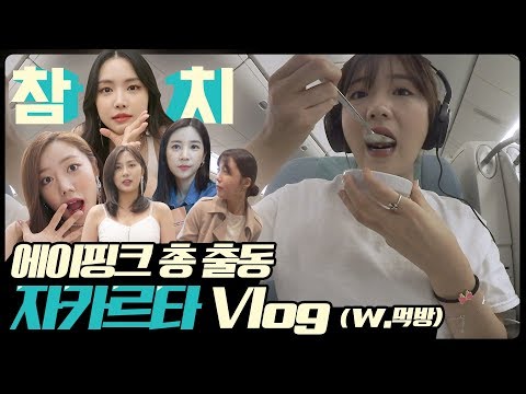 뽐뽐뽐 최초 에이핑크 전체 멤버 등장! 자카르타 공연 VLOG | 기내식, 룸서비스, 케이터링 먹방의 모든것! [뽐뽐뽐 뽀미 / BBOM BBOM BBOM]
