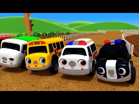 Baby Shark + Wheels On the Bus song - Soccer ball shaped wheels - Baby Nursery Rhymes & Kids Songs