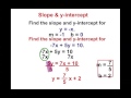 Understanding Slope and Intercepts