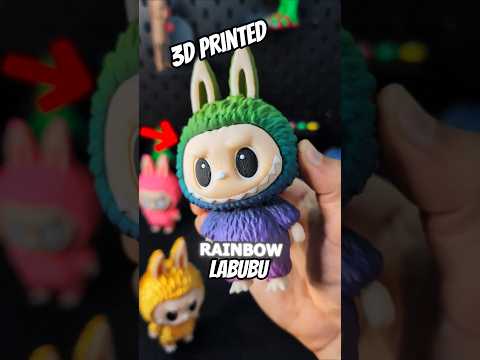 3D Printed Rainbow Labubu #howto