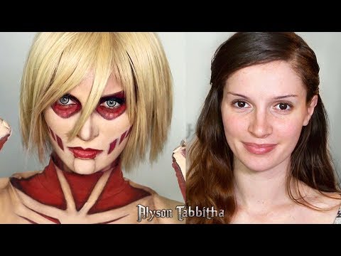 Female Titan (Attack on Titan) Makeup Tranformation - Cosplay Tutorial