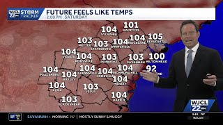 Heat, humidity, and a few storms in the weekend forecast for SE Georgia, Lowcountry