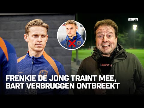 🧡 𝙊𝙍𝘼𝙉𝙅𝙀 𝙑𝘼𝙉𝘿𝘼𝘼𝙂: 🔙 Frenkie de Jong traint weer mee ❌🧤 Bart Verbruggen niet op het veld