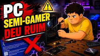PC Semi-Gamer -  Vale a pena comprar PC Gamer Barato das Lojas de Magazines?  😬