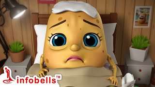 आलू कचालू बेटा को बुखार है -Aloo Kachaloo Sick Song | Hindi Rhymes & Cartoons | Infobells #sicksong