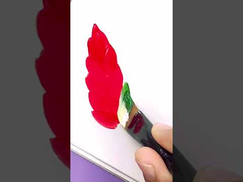 Super Mesmerising Art😱 50M+ Views | One Stroke Painting 😃🌷                 #shorts #art #drawing