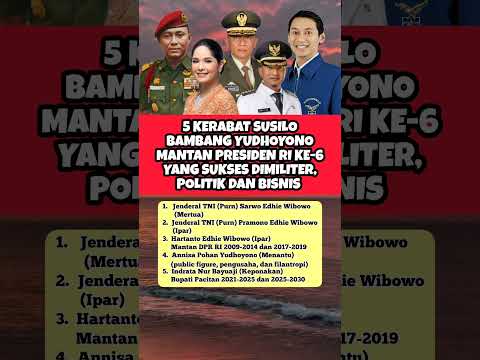 5 KERABAT SUSILO BAMBANG YUDHOYONO YANG SUKSES #shorts