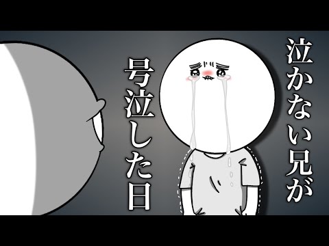 【実話】泣かない兄を泣かせた話【漫画アニメ】