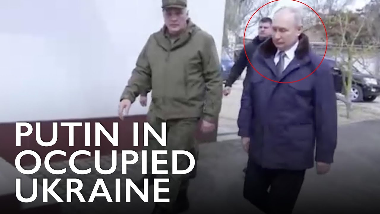 🚨 Putin seen inside occupied Ukraine visiting Russian troops