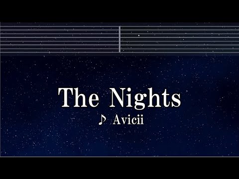 Practice Karaoke♬ The Nights – Avicii 【With Guide Melody】 Instrumental, Lyric, BGM