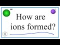 Ions and Atomic Charges