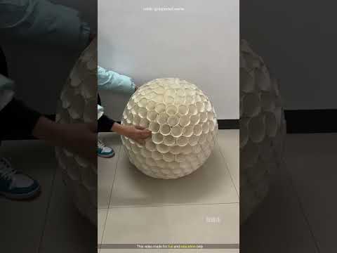 What this man did with the leftover plastic glasses.#shortsvideo