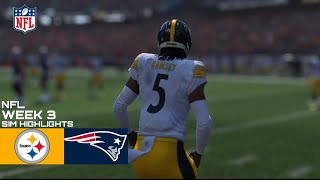 Pittsburgh Steelers vs New England Patriots NFL Week 3 (Madden 25 Updated Rosters )