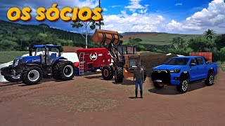 Farming simulator 22 | Comprei uma caminhonete nova | Produzindo ração para o gado | Os sócios #33
