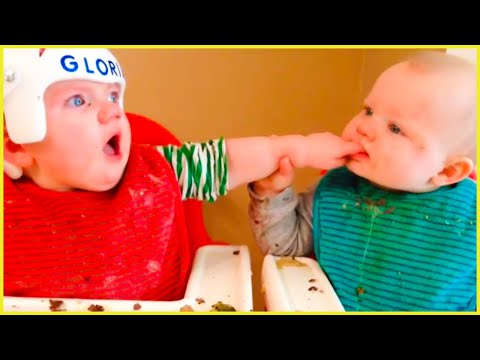 Funniest Twin Baby Causing Trouble Anywhere || Peachy Vines