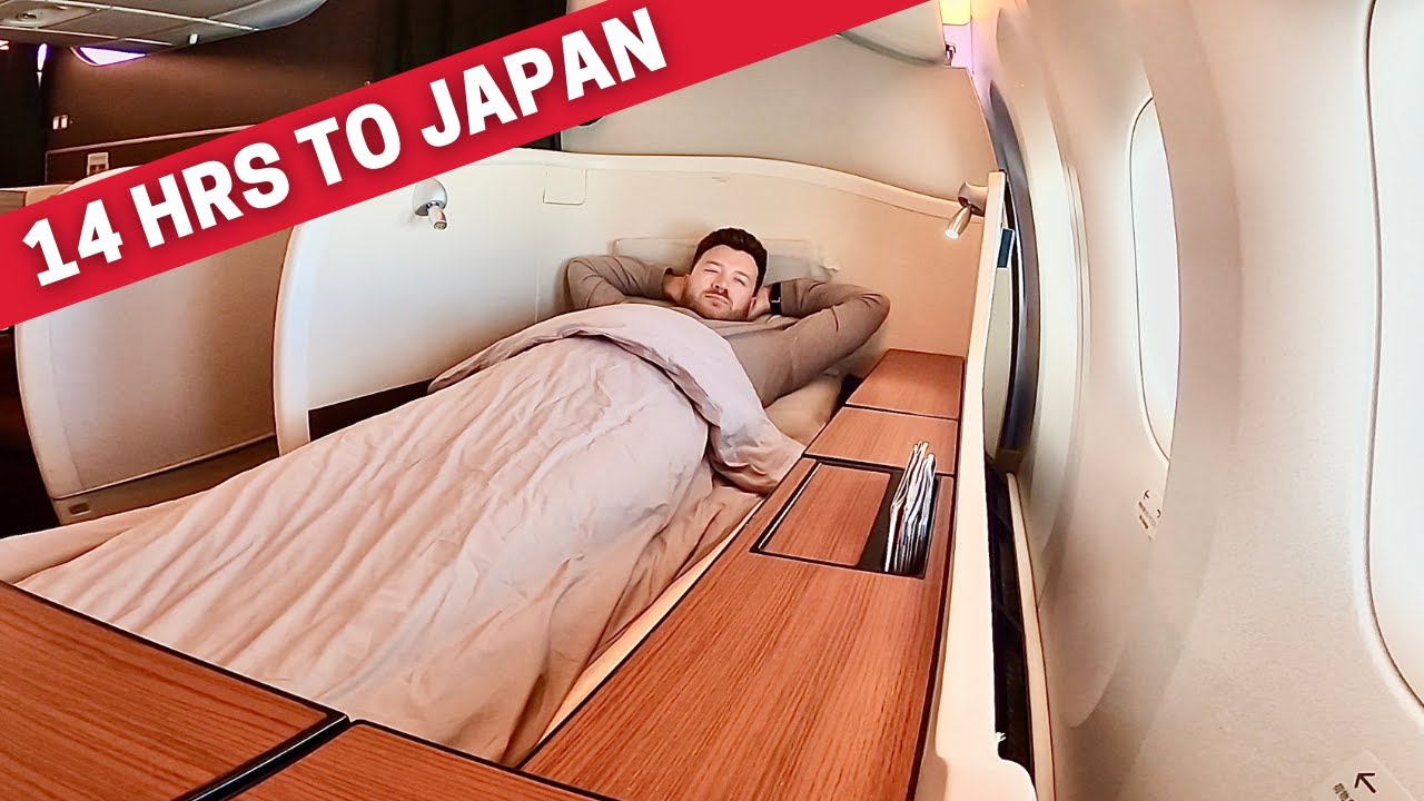 14 hrs Alone in Japan Airlines First Class to Tokyo - Trek Trendy