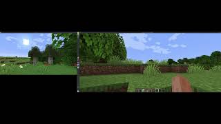 Minecraft, but with a Rear View Window