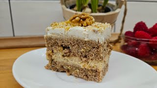 Diós habos sütemény BF módra