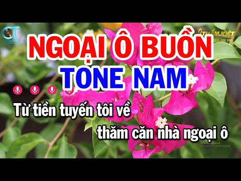 Karaoke Ngoại Ô Buồn  Tone Nam ( Bm ) Nhạc Sống Hay Nhất || Karaoke Tuấn Kiệt