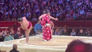Sumo London 2025 -  (Clips) - Sadanoumi v Daieisho, Churanoumi v Mitakeumi (大相撲 ロンドン場所 2025)