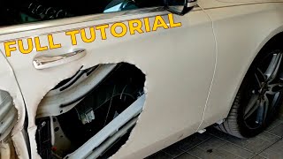 How to Disassemble the Front Door and Remove the Mirror, Window Regulator, Handle on Mercedes W213