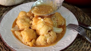 Cómo hacer coliflor esparragada 😋RECETA TRADICIONAL